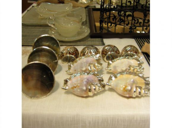 Shell-Made Napkin Ring Set